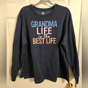 Blue Swearshirt Grandma Life Is The Best Life Size 3X